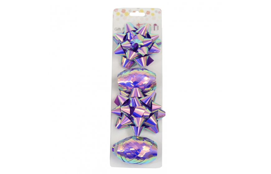 3.5in Star bow/ribbon egg （2+2）combination set