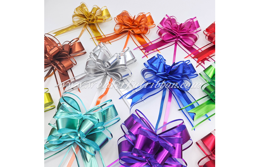 Metallic Matte Organza Butterfly Pull Bow